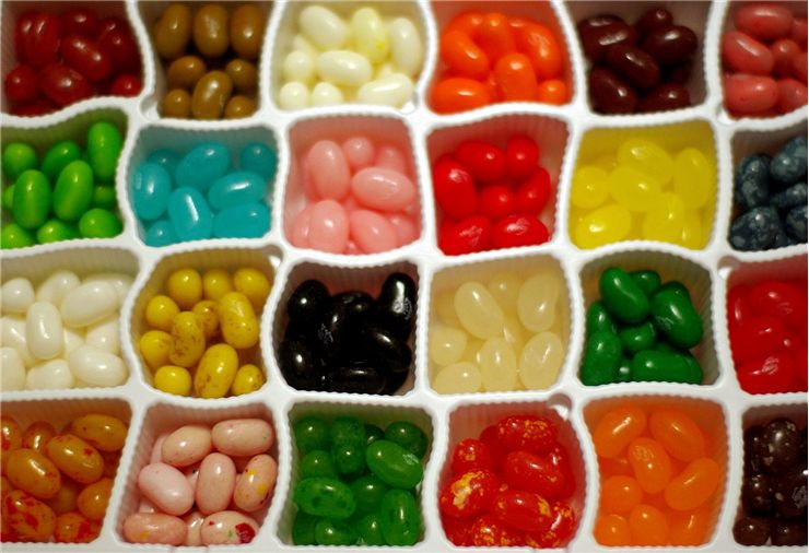 Colored Chewing Gums